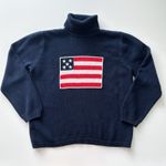 Liz Claiborne  American Flag Turtleneck Sweater Photo 0