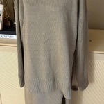 Meshki  Wool Blend Brown Turtle Neck Jumper Long Skirt Size L/XL Photo 0