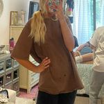 Jerzees Oversized Brown Tshirt  Photo 1