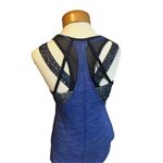 Lululemon Athletica Tops size 2 Tough It Out Tank Heathered Sapphire Blue Butter Photo 4
