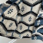 Dress Barn  Vintage Southwestern Aztec Native Print Cotton Knit Cropped Blazer Photo 3