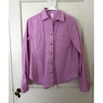 Lululemon Relaxed-Fit Cotton-Blend Poplin Button-Down Shirt Vitapink size small Photo 2
