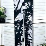 Black and White Abstract Lycra Footless Tights M Size M Photo 0