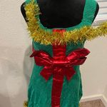 Red Bow Present Christmas Dress Size L Photo 0