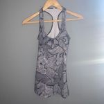 Lululemon  black floral workout top Photo 4