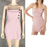 Urban Outfitters Peachy Pink Linen Blend Mini Dress Size 2 Photo 1