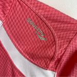 Saucony  Pink & White Waffle Weave Quarter Zip Jacket Photo 5