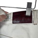 One Teaspoon Women’s Mid-Rise Frayed Denim Buckle Back Cutoffs White Size 22 Photo 12