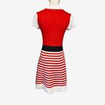 Planet Heart M Santa Sweater Dress Red White Striped Holiday Costume Pom Pom Size M Photo 4