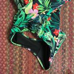 PINK - Victoria's Secret VICTORIAS SECRET PINK TROPICAL PINK ONE PIECE BIKINI HIGH CUT LEG Photo 2