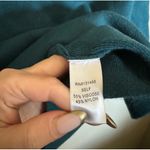 Baltic Born  Zola Mock Neck Sweater Sz‎ L Topaz Blue 3/4 Bell Sleeve Boho NWT Photo 1