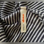 Orange Creek Open Front Comfy Striped Black & White Cardigan Photo 3