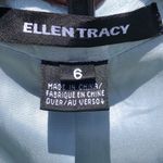 Ellen Tracy  Light Blue Textured Tailored Cotton/Silk Blend Blazer 6 Photo 4