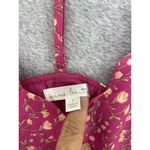 Nine Britton  Women's Blouse Pink Floral Size Small T Back Tank Lined Sleeveless Photo 7