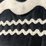 Shoshanna SHOSHANA Ric Rac Black Strapless Cocktail Dress Embroidery Accent Design Size 8 Photo 3