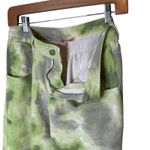 Bailey Rose High Rise Baggy Wide Leg Cotton Twill Pants Jeans Green size Small Photo 3