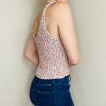 Moon & Madison Light Dusty Pink Crochet Bohemian Crop Tank Top Photo 3