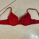 secret treasures Sexy Sequin Red‎ Padded Bra 36B Photo 2