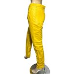 Ralph Lauren  Purple Label Vintage Women’s Size 12 Yellow Leather High Rise Jeans Photo 3