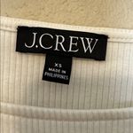 J.Crew  Vintage rib ruffle boatneck tank top  Size XS Photo 3