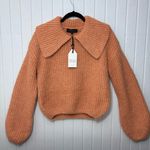English Factory English Factory Collar Oversize Collared Rib Chucky Sweater Peach Size XS Photo 1