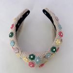 Lele Sadoughi Daphne Flower Charm Headband Rainbow Vintage Photo 5
