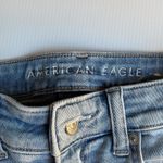 American Eagle  Super Hi-Rise Shortie Women’s Jean Shorts Size 6 Blue Floral Photo 7