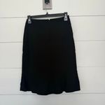 White House | Black Market  Women’s 0 Black Flounce Pencil Skirt New Photo 4