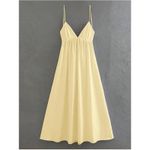 NWT ~ Light Buttercream Yellow Sundress Summer Dress ~ Women's Size MEDIUM Photo 2