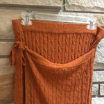 Current Air Anthropologie Ribbed Knit Skirt Rust Orange Brown Medium Petite Photo 5
