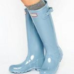 Hunter Light Blue Rainboots Photo 0