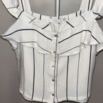 Lush Clothing Lush Cream Ruffled Sleeveless Tank Top Photo 6