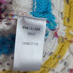 Judith March 100% COTTON CROCHET OPEN KNIT CROSS BACK SWEATER TANK TOP LARGE Photo 10