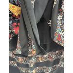 Loft  Ann Taylor Off Shoulder Dress Midi Blue Floral Size Medium Lined Boho Photo 3