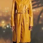 NWT HONOR THE GIFT WOMENS VEGAN TRENCH JACKET SZ SMALL Yellow Photo 0