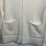 Soft Surroundings  Cowl Neck Sweater Sz S White Pull Over Patch Pockets Photo 2