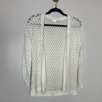 89th + Madison Open Weave Ivory Cream Cardigan Sz XS Photo 4