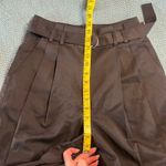 Elizabeth and James Rock Casual Belted Pleated/Cuffed Pants in Black. Size 8 NEW Photo 3