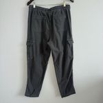 Athleta  Farallon Cargo Crop Pants Cypress Green Gray Pull On Pockets Womans Sz 8 Photo 8