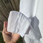 White Linen Maxi Slip Skirt Small Photo 4