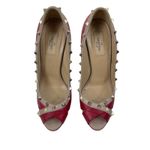Valentino Garavani  Rockstud Two Tone Platform Pumps Peep Toe Size 41 Photo 4