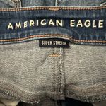 American Eagle  Super Stretch Denim Hi-Rise Mini Distressed Skirt Size 6 Regular Photo 2