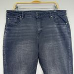 Ann Taylor  Mid Rise Tapered Jeans Women Size 18 Washed Black High Rise Casual Photo 4