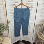 BODEN Women's 12 Abstract Blue Polka Dot Richmond 7/8 Cigarette Trouser Pants Photo 5