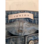 Eunina Tobi High Rise Relaxed Crop Jeans Size 3 Distressed Light Wash Denim Photo 2