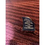 CHAPS Maroon Tight Knit Open Front Shawl Collar Cardigan Cotton Sz M Pockets Photo 4