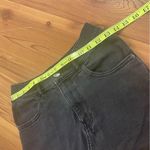 EXPRESS  Super High Rise Mom Shortie Black Denim Jean Shorts Size 0 Rolled Hem Photo 4