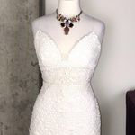 EXPRESS Rare Ivory Crocheted Lace Midi Dress Photo 6