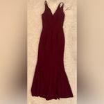 Dress the Population NWOT Jordan Ruched Side
Slit Dress burgundy sz S Photo 3