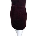 H&M  Strapless Velvet Dress Burgundy Color Corset Dress Photo 1